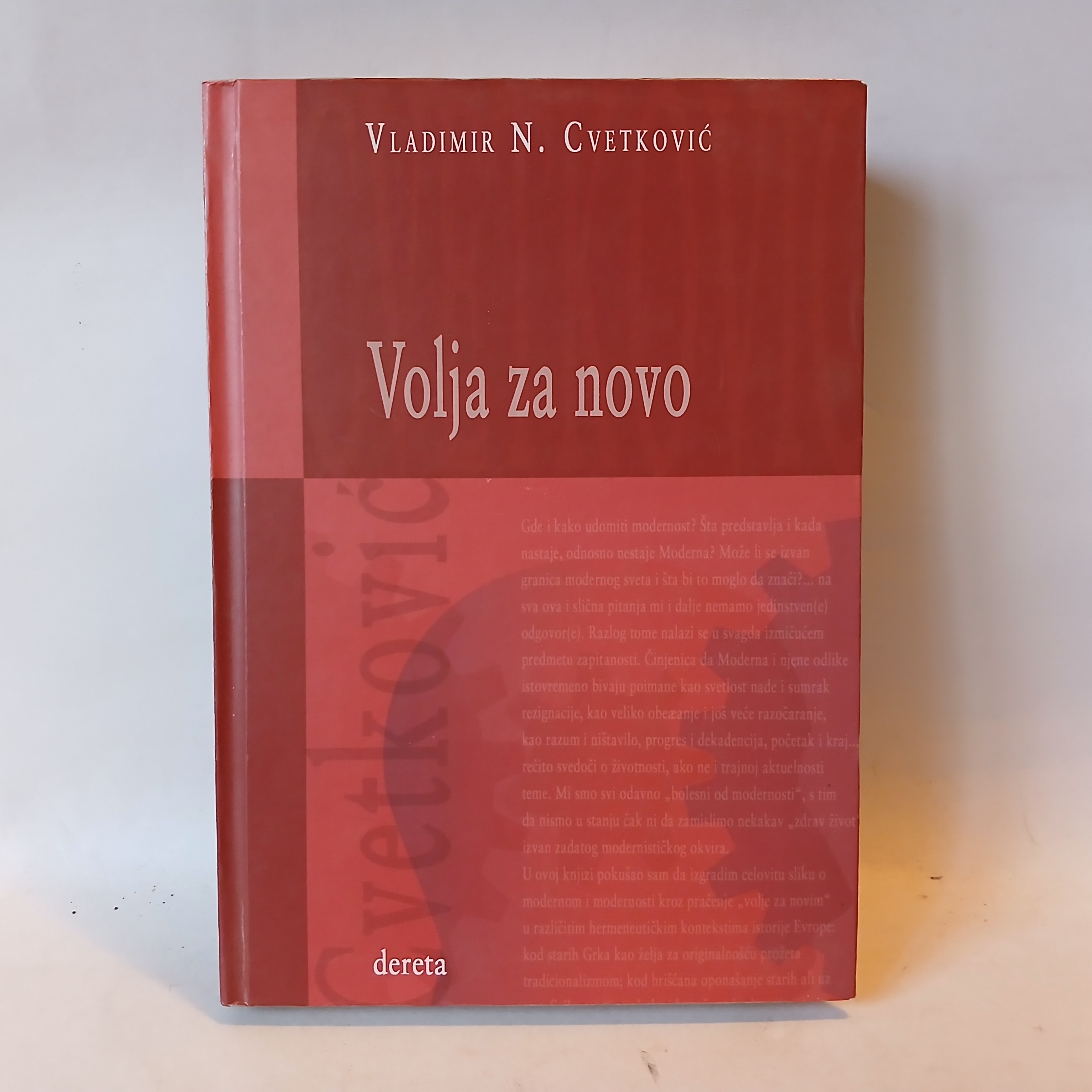 Volja za novo Vladimir Cvetković o genealogiji — Vladimir Cvetković, polovna knjiga