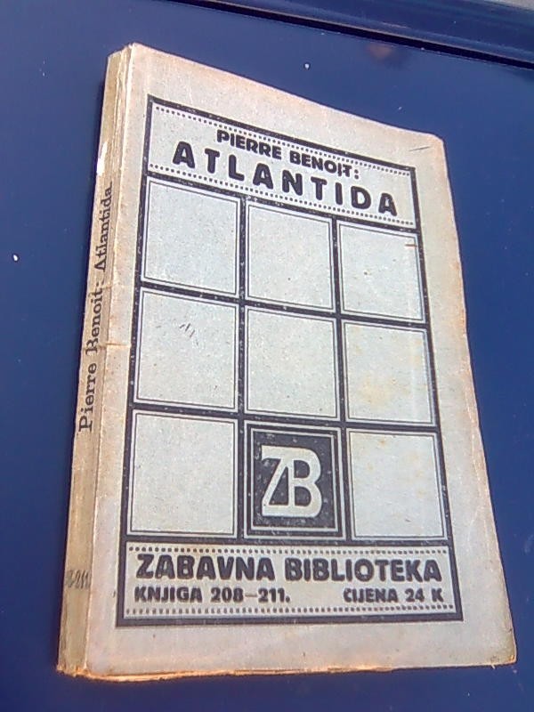 ATLANTIDA — Zabavna biblioteka, knjiga 208—211 (Zagreb, 1921) — drugi primerak — Pierre Benoit, antikvarna knjiga