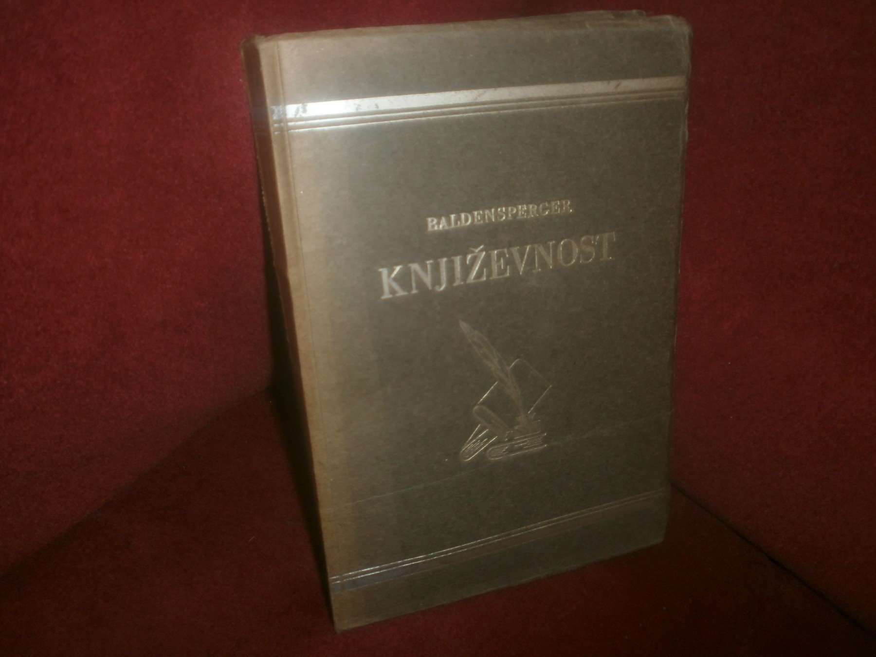 KNJIŽEVNOST — stvaranje, uspjeh, trajanje (Zagreb, 1944) — Fernand Baldensperger, antikvarna knjiga