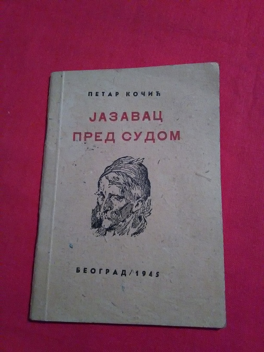 JAZAVAC PRED SUDOM — devetnaesto izdanje, sa likom Davida Štrpca (Planeta, Beograd 1945) — Petar Kočić, antikvarna knjiga