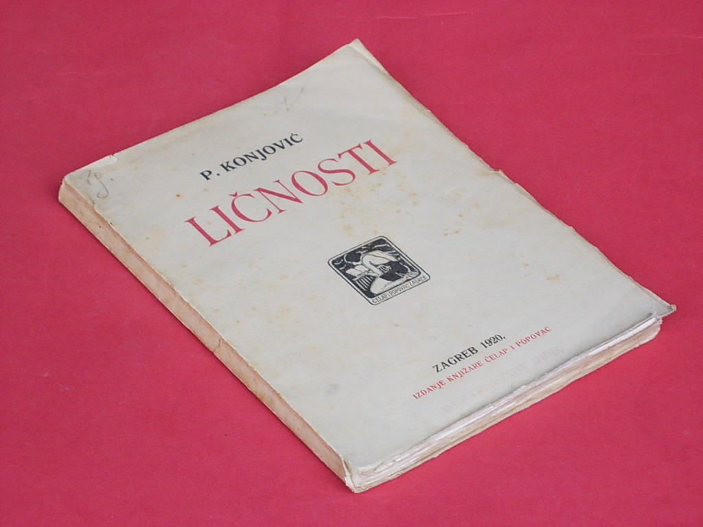 LIČNOSTI — eseji (Knjižara Čelap i Popovac, Zagreb 1920) — Petar Konjović, antikvarna knjiga