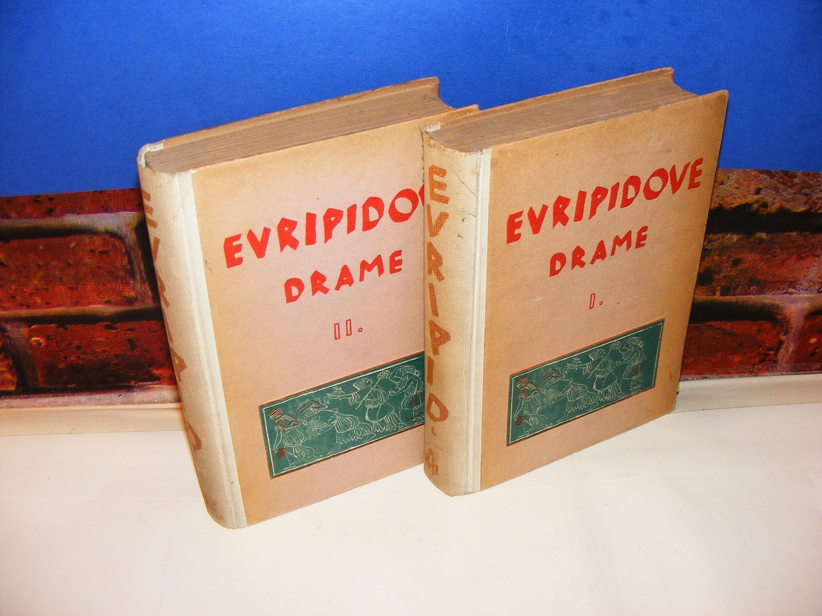 EURIPIDOVE DRAME I—II — komplet (Zagreb, 1919—1920) — Euripid, antikvarna knjiga