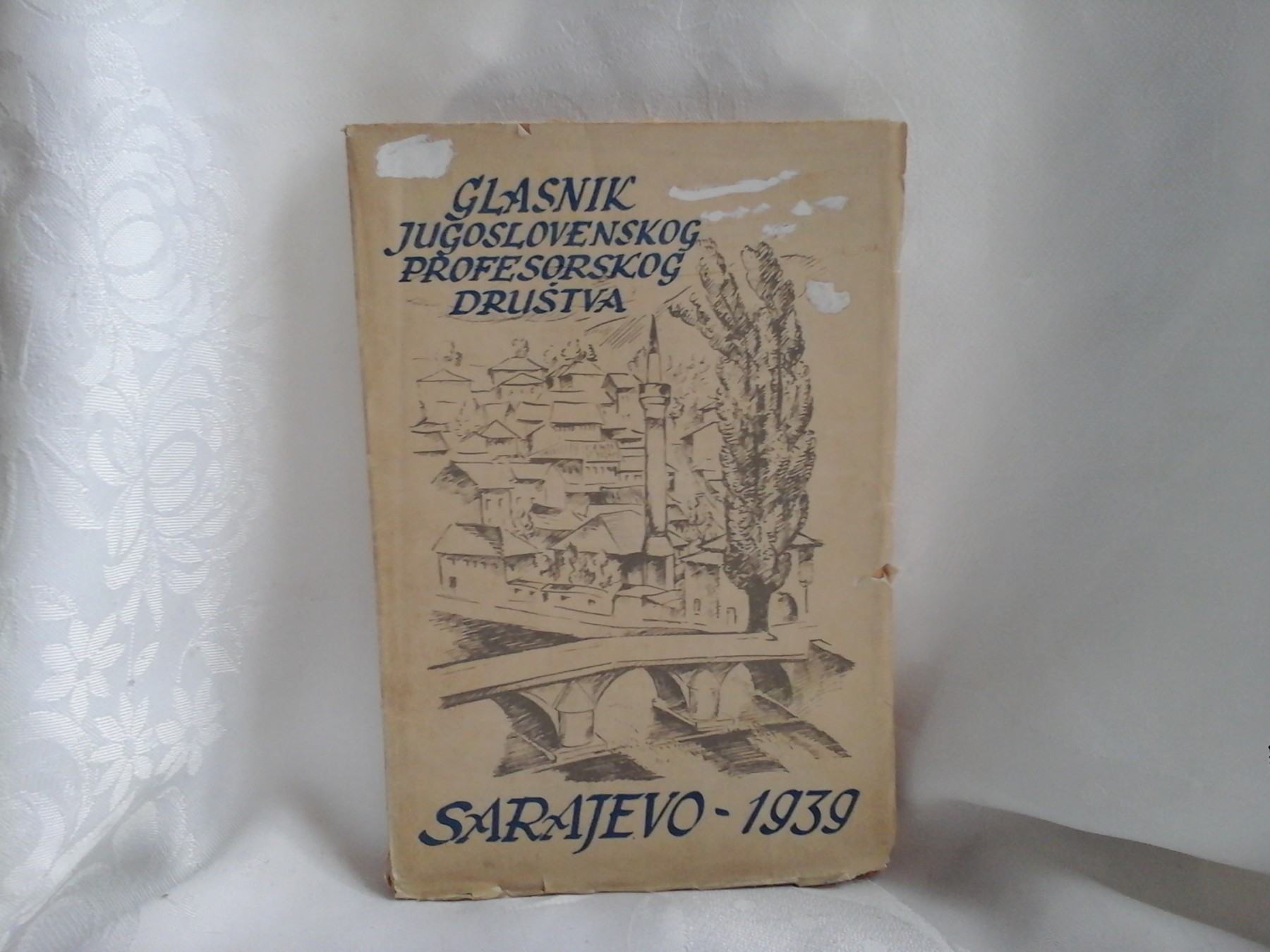 GLASNIK JUGOSLOVENSKOG PROFESORSKOG DRUŠTVA — SARAJEVO 1939 (tematska sveska, ilustrovana korica) — Jugoslovensko profesorsko društvo, antikvarna knjiga