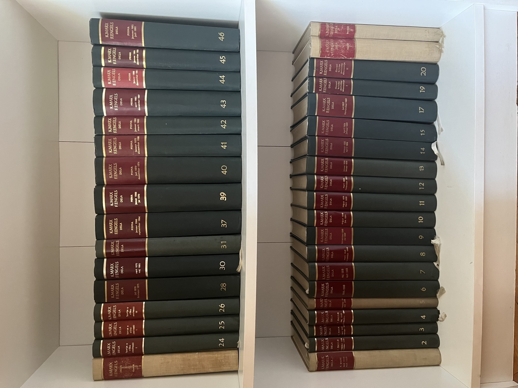 Karl Marks i Fridrih Engels — Dela, 37 knjiga — Karl Marks i Fridrih Engels