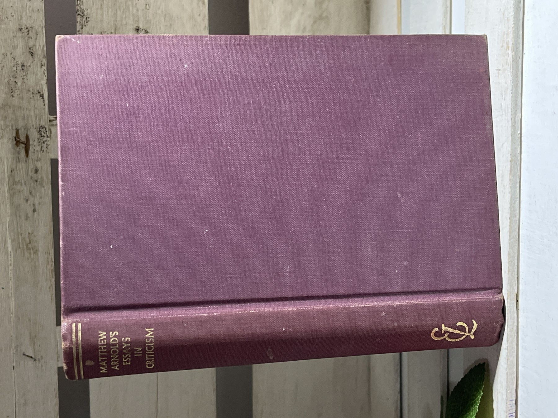 Matthew Arnold's Essays in Criticism — Matthew Arnold