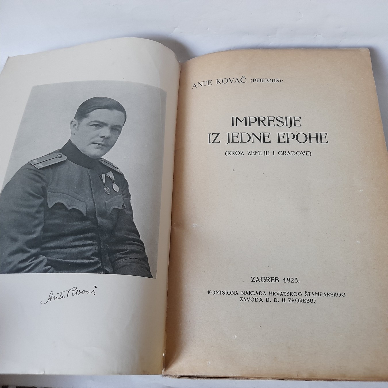 Impresije iz jedne epohe — Ante Kovač