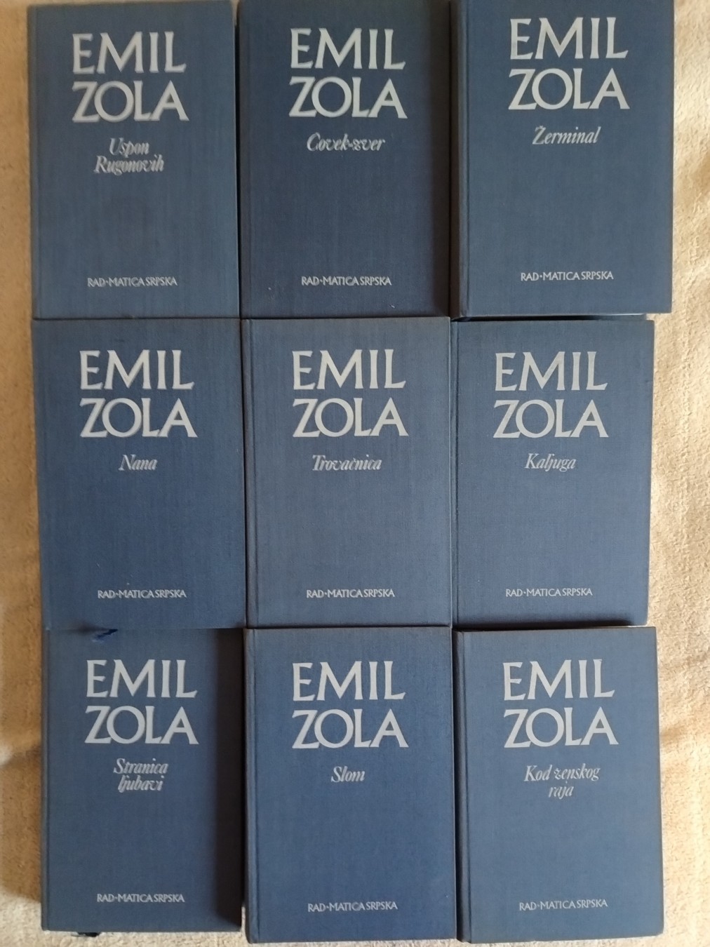 Odabrana dela, 1-9 komplet — Emil Zola