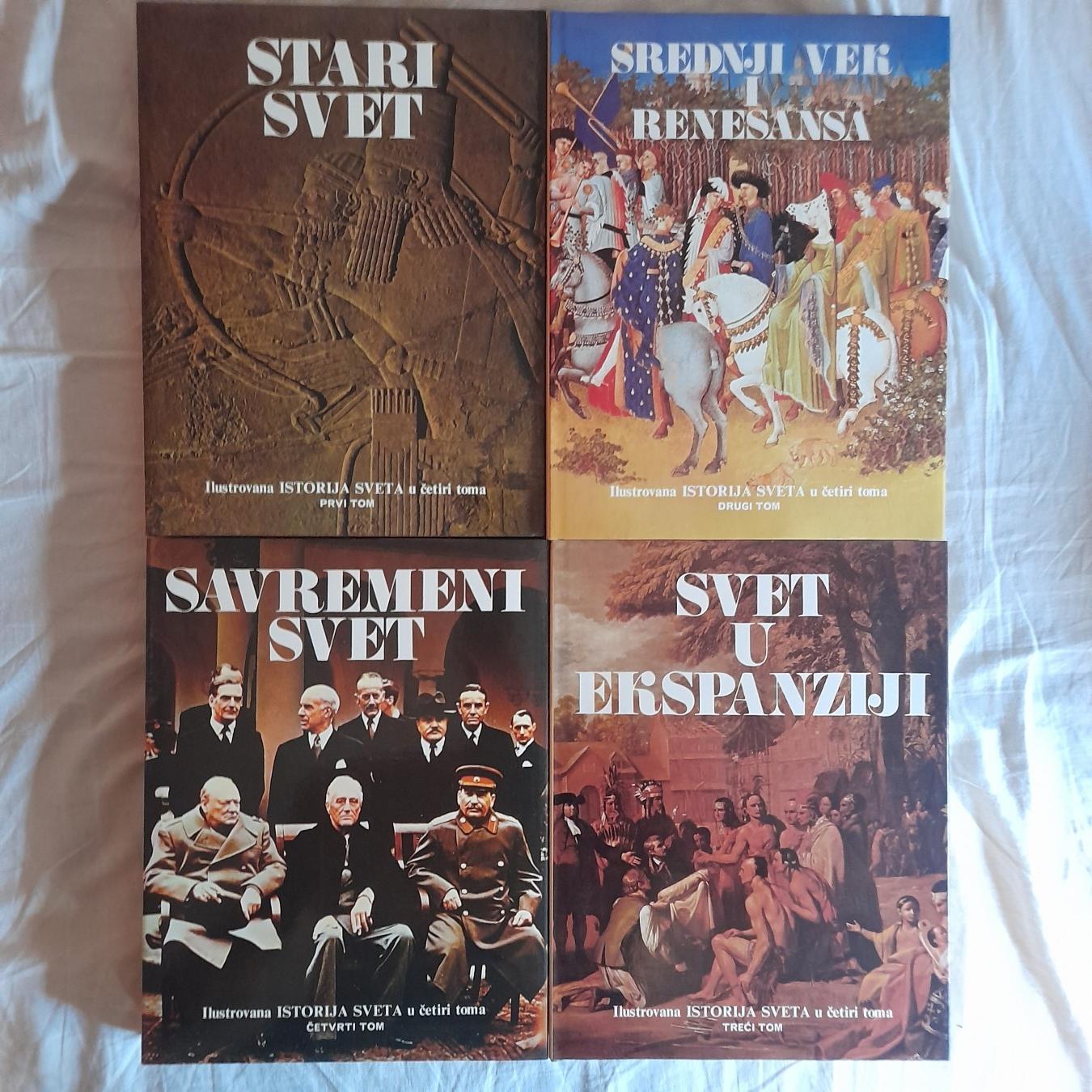 Ilustrovana istorija sveta 1-4 — komplet — Grupa autora
