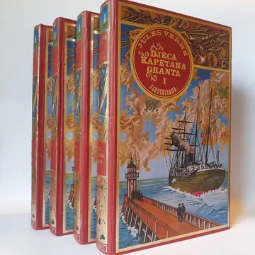 Žil Vern DELA 1-4 (Luksuzno izdanje) RETKO — Zil Vern Jules Verne, polovna knjiga