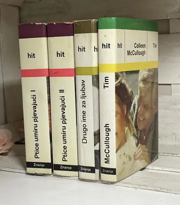 Colleen McCullough komplet  Ptice umiru pjevajuci Drugo ime za ljubav Tim, polovna knjiga