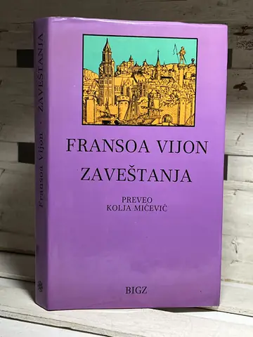 Zaveštanja — Fransoa Vijon, polovna knjiga