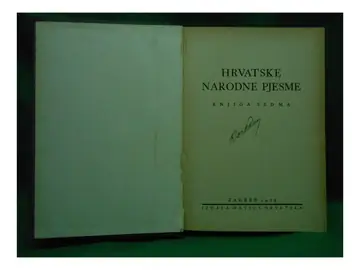 HRVATSKE NARODNE PJESME, knjiga sedma — djevojačke, momačke, porodične, pričalice, šaljive (Matica hrvatska, 1929) — Nikola Andrić (urednik), antikvarna knjiga