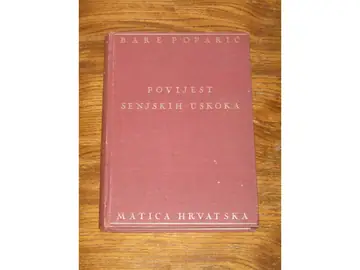 Povijest senjskih uskoka (Matica hrvatska, 1936) — Bare Poparić, antikvarna knjiga
