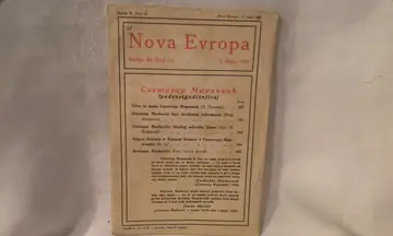 NOVA EVROPA — knjiga XI, broj 13 (1. maj 1925) — Svetozar Marković — Milan Ćurčin (urednik), antikvarna knjiga