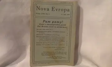 NOVA EVROPA — knjiga XVIII, broj 1 (11. jul 1928) — Milan Ćurčin (urednik), antikvarna knjiga