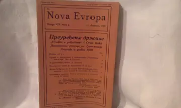 NOVA EVROPA — knjiga XIX, broj 1 (11. januar 1929) — Šestojanuarska diktatura — Milan Ćurčin (urednik), antikvarna knjiga