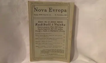 NOVA EVROPA — knjiga XVIII, broj 10 i 11 (dvobroj) (26. novembar 1928) — Balkanski ratovi i Crna ruka — Milan Ćurčin (urednik), antikvarna knjiga