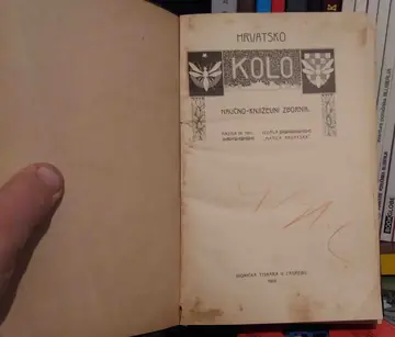 Hrvatsko kolo, knjiga III — naučno-književni zbornik (Matica hrvatska, 1907) — u polupovezu — Matica hrvatska, antikvarna knjiga