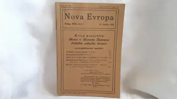 NOVA EVROPA — knjiga XVII, broj 7 (11. april 1928) — Milan Ćurčin (urednik), antikvarna knjiga