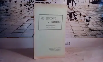 IZ ŠKOLE U ŽIVOT — omladini posvetio Krsta Jonić (Rajković i Ćuković, Beograd 1925) — Krsta Jonić, antikvarna knjiga
