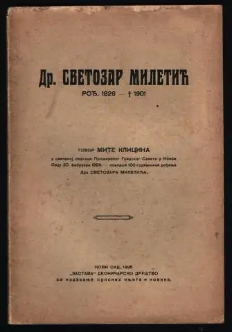 Dr Svetozar Miletić 1826—1901 — govor Mite Klicina — Mita Klicin, antikvarna knjiga