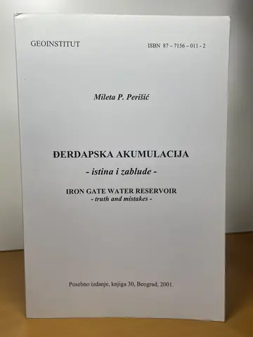 Đerdapska akumulacija — istina i zablude — Mileta Perišić, polovna knjiga