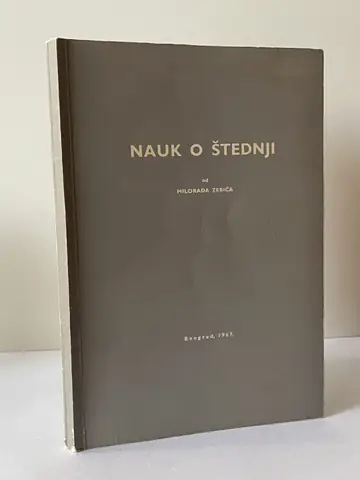 Nauk o štednji — Milorad Žebić, polovna knjiga