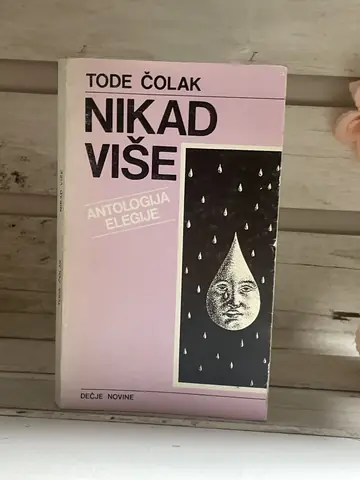 Nikad više — antologija elegije — Tode Čolak, polovna knjiga
