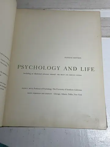Psychology and Life, polovna knjiga