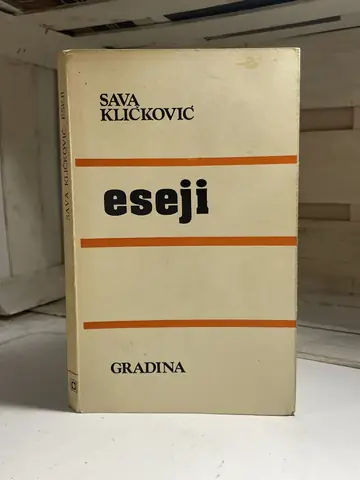 Eseji — Sava Kličković, polovna knjiga