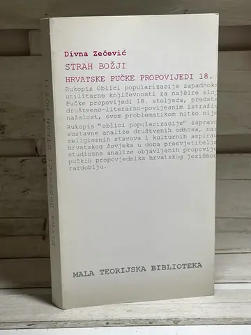 Hrvatske pučke propovedi 18. stoleća: Strah Božji, polovna knjiga