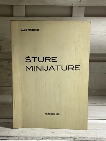Šture minijature — Alek Marjano, polovna knjiga