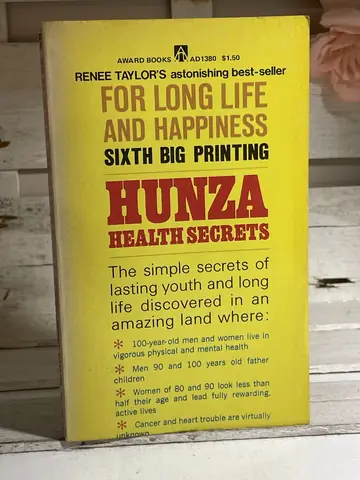Hunza Health Secrets for Long Life and Happiness, polovna knjiga