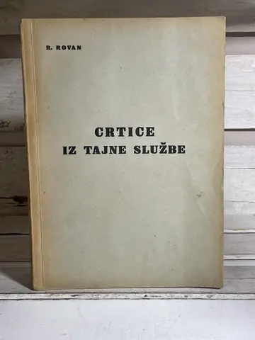 Crtice iz tajne službe — R. Rovan, polovna knjiga