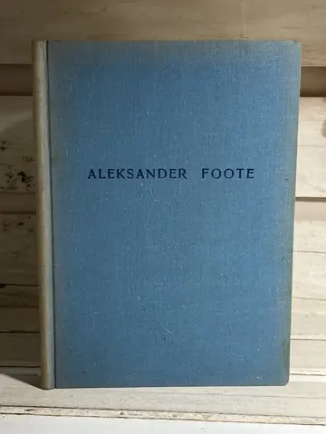 Aleksander Foote, polovna knjiga