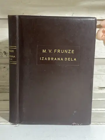 Izabrana dela — M. V. Frunze, polovna knjiga