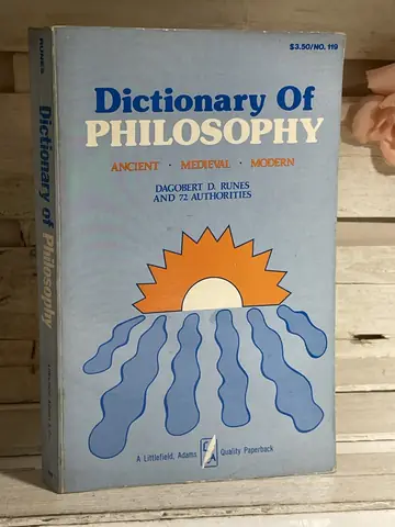 Dictionary of Philosophy, polovna knjiga