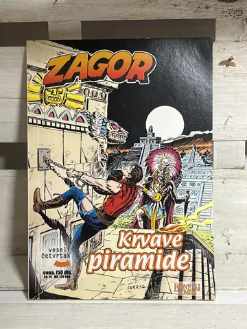 Zagor 10 — Krvave piramide — Sergio Bonelli, polovna knjiga