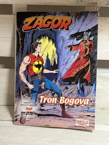 Zagor 14 — Tron bogova — Sergio Bonelli, polovna knjiga