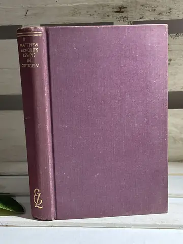 Matthew Arnold's Essays in Criticism — Matthew Arnold, polovna knjiga