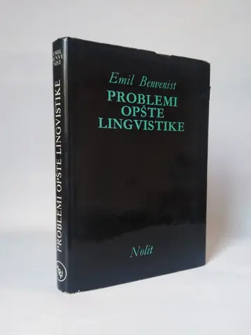 Problemi opšte lingvistike — Emil Benvenist, polovna knjiga