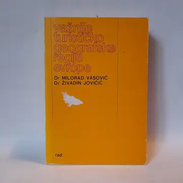Važnije turističko-geografske regije Evrope, polovna knjiga