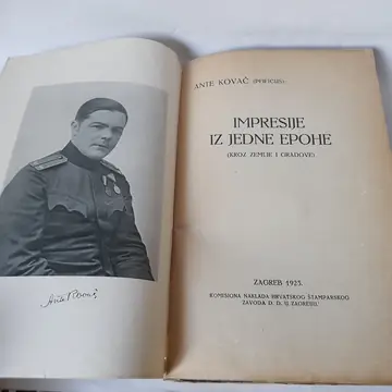 Impresije iz jedne epohe — Ante Kovač, polovna knjiga
