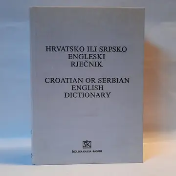 Hrvatsko ili srpsko-engleski rječnik — Milan Drvodelić, polovna knjiga