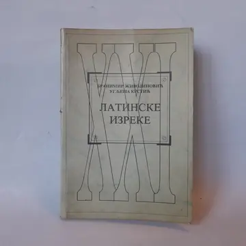 Latinske izreke, polovna knjiga