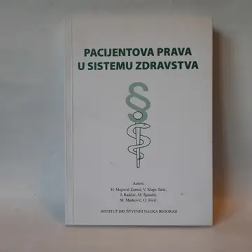Pacijentova prava u sistemu zdravstva, polovna knjiga