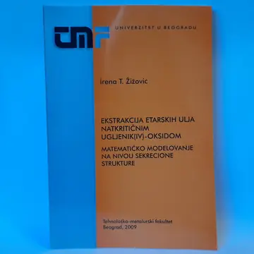 Ekstrakcija etarskih ulja natkritičnim ugljenik-dioksidom, polovna knjiga