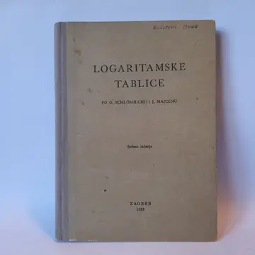 Logaritamske tablice, polovna knjiga