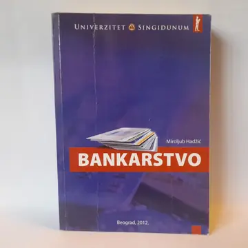 Bankarstvo — Miroljub Hadžić, polovna knjiga
