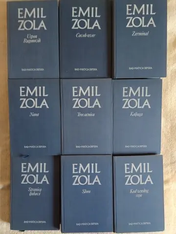 Odabrana dela, 1-9 komplet — Emil Zola, polovna knjiga